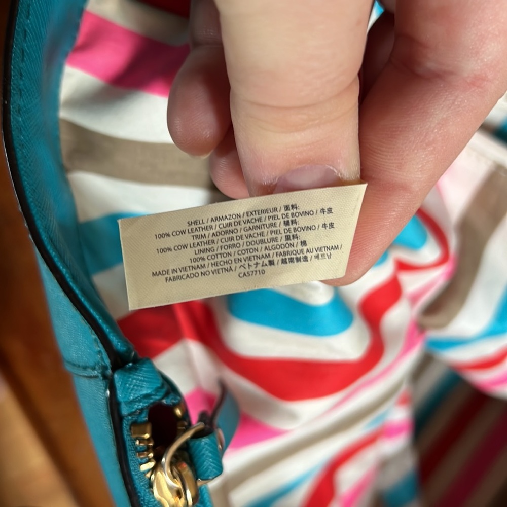 Beautiful Kate Spade Tote Teal - Picture 6 of 10